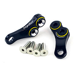 Luxon Rubber Isolated Lower Engine Mounts, Kawasaki KX250F
