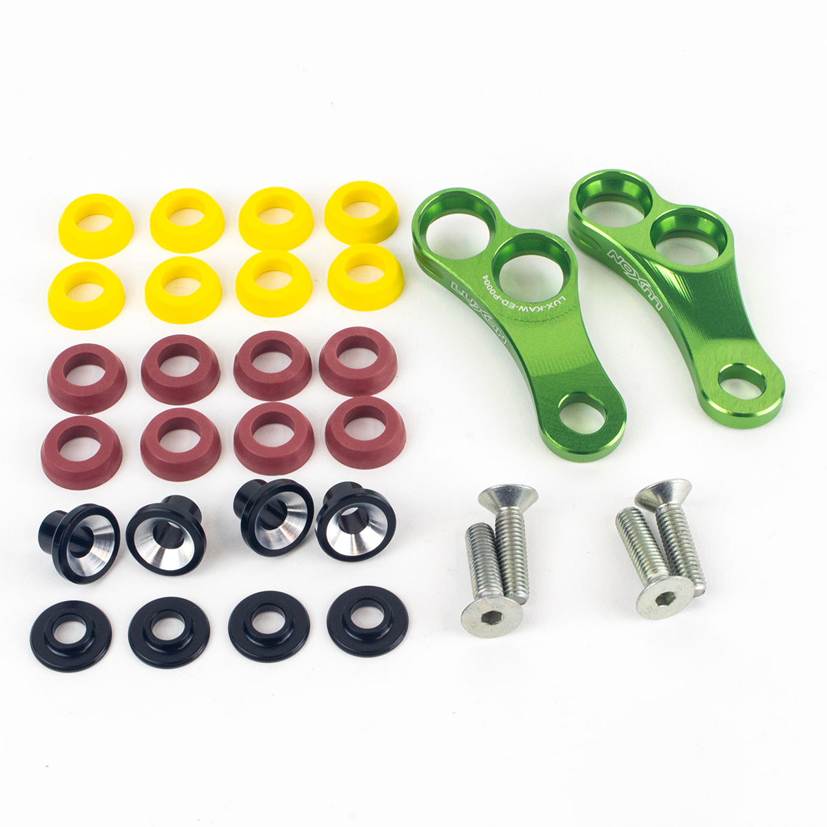 Luxon Rubber Isolated Lower Engine Mounts, Kawasaki KX250F